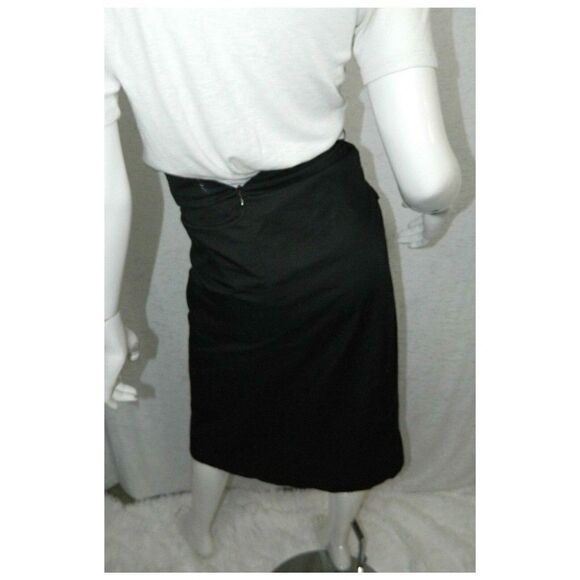 Cmeo Collective Skirt Size XXS Black Faux Wrap Midi - Picture 4 of 8